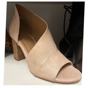 Thick Beige Heels